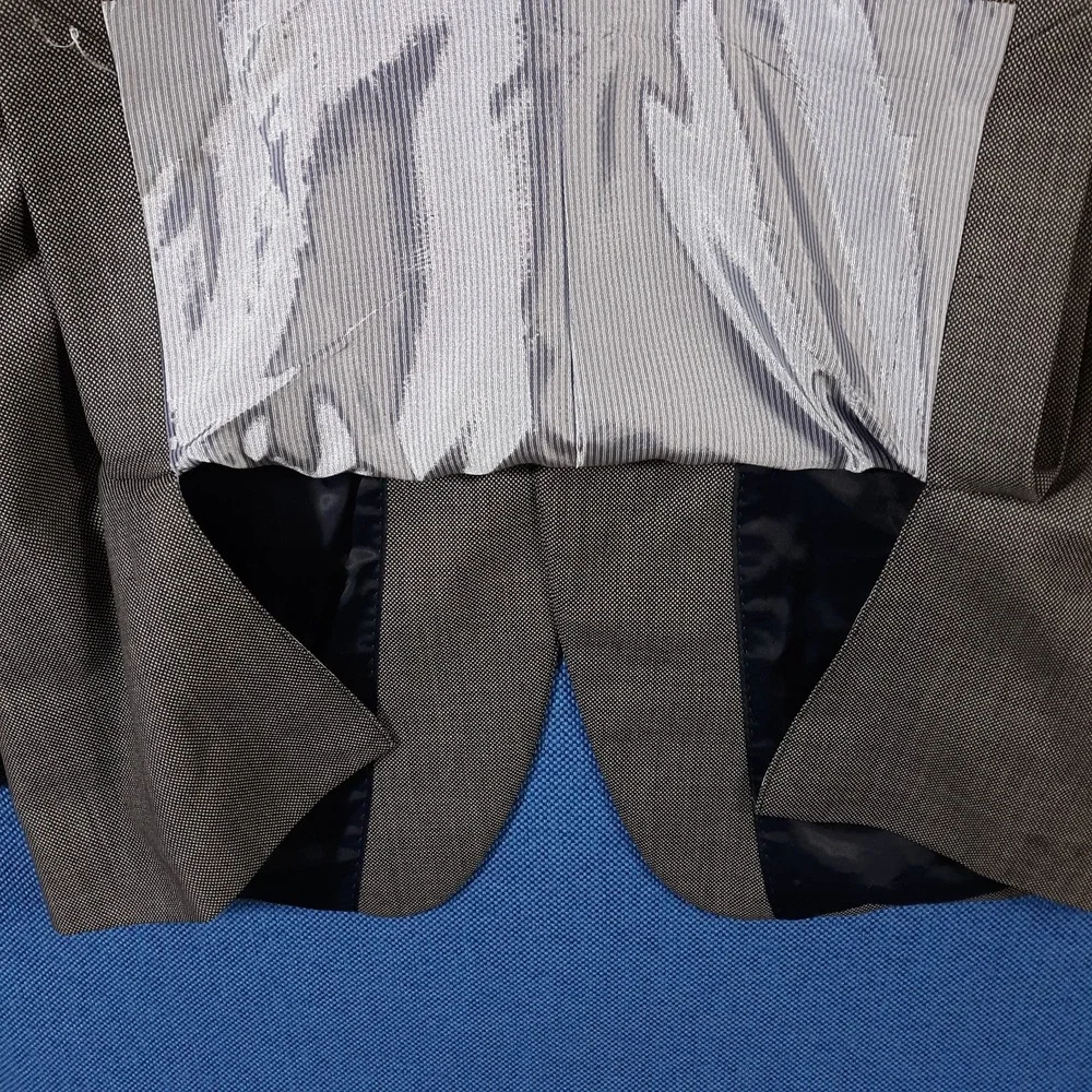 Banana Republic Blazer Suit Jacket Coat Mens 42 R Wool Gray Double Vented